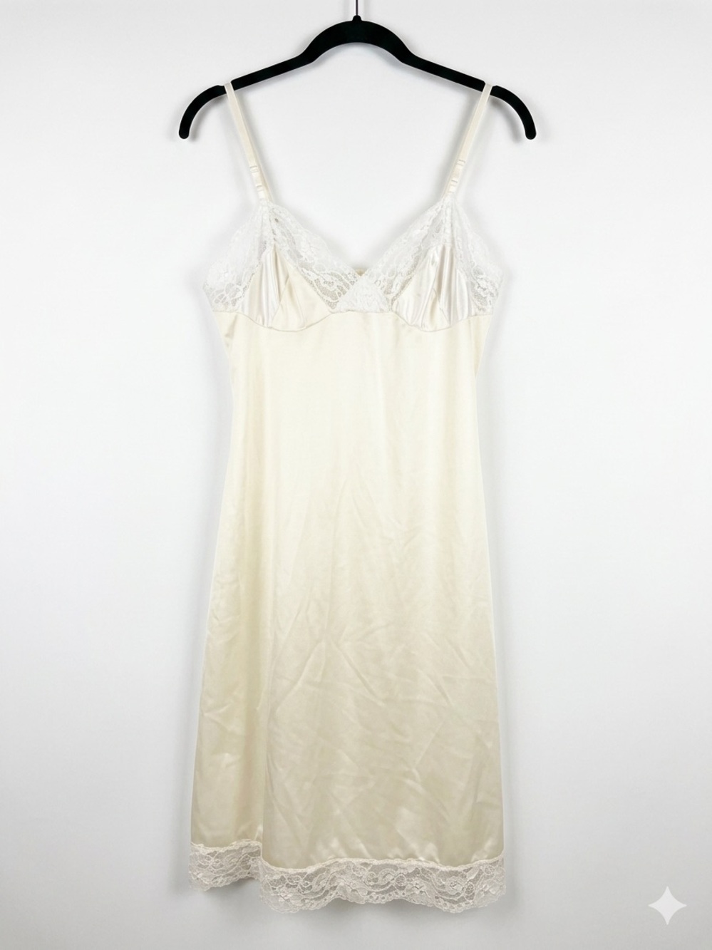 Romantic Bridal Vintage Slip Lace Trim 70s Coquette Antron III Bridal